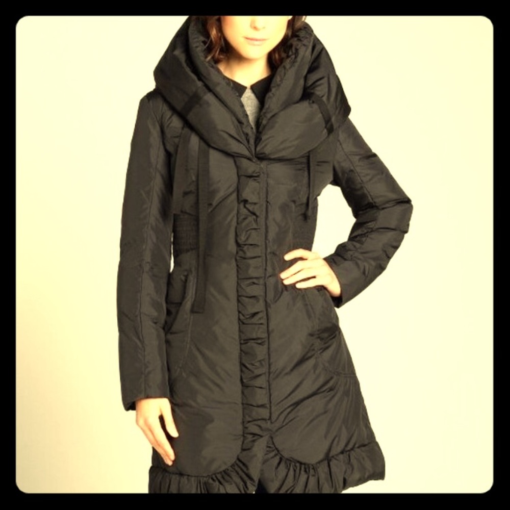 TAHARI Elissa Down Puffer Coat
